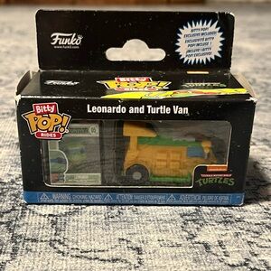 NWT Funko Bitty Pop! Rides Teenage Mutual Ninja Turtle - Leonardo & Turtle Van